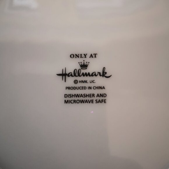 NWT Hallmark Exclusive 2014 Festive Theme Plate with Stand & 4 Spreaders - Picture 5 of 7